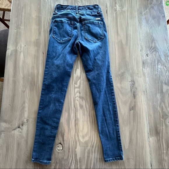 KANCAN Womens Skinny Stratton 3 Button High Rise denim Jean size: 24 - Picture 4 of 13